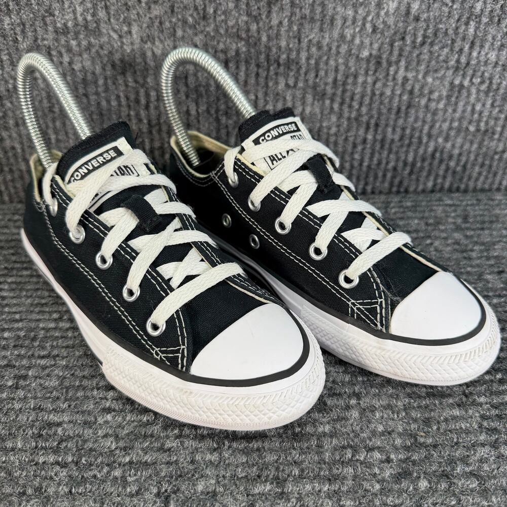 Converse Chuck Taylor All Star Low Top Youth 1 Black White Sneakers 3J235